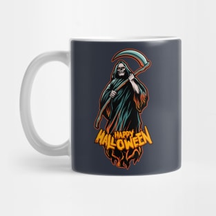 Grim Reaper Happy Halloween Mug